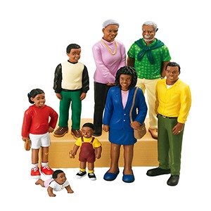 LAKESHORE 흑인 가족 모형